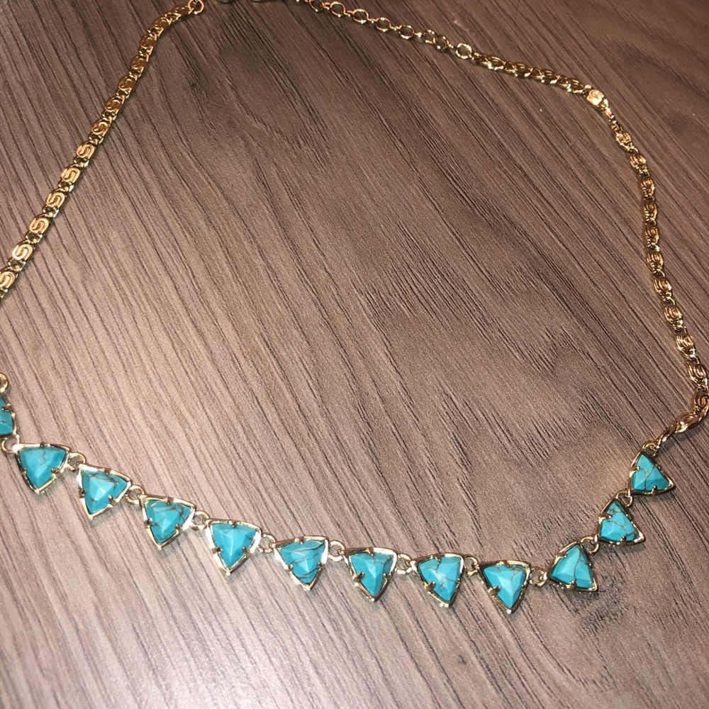 Kendra Scott Blue Stone Statement Necklace